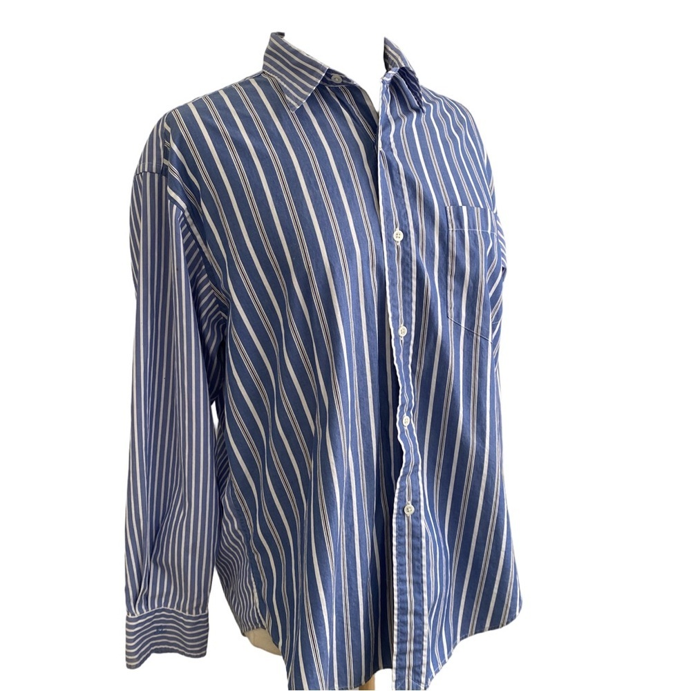 Ralph Lauren Blue Label Striped Button Down Shirt True Vintage 1990s - Picture 2 of 13